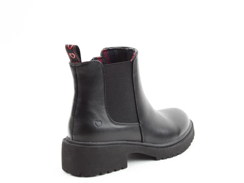 Heavenly Feet Pearce Black Womens Casual Comfort Ankle Boots