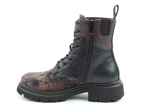 Heavenly Feet Florie Bark Meadow Velour Womens Casual Comfort Ankle Boots