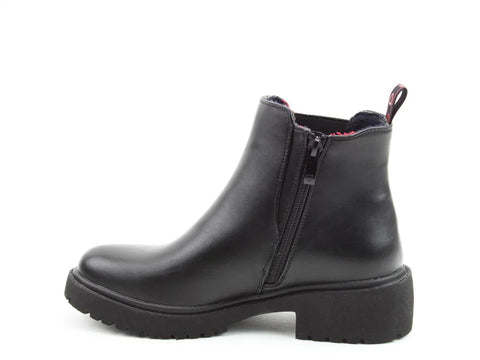 Heavenly Feet Pearce Black Womens Casual Comfort Ankle Boots