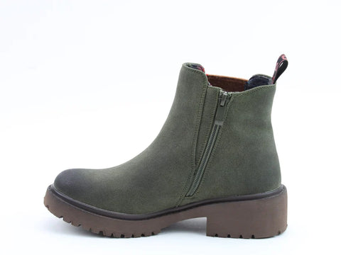 Heavenly Feet Pearce Moss Womens Casual Comfort Ankle Boots