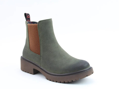 Heavenly Feet Pearce Moss Womens Casual Comfort Ankle Boots