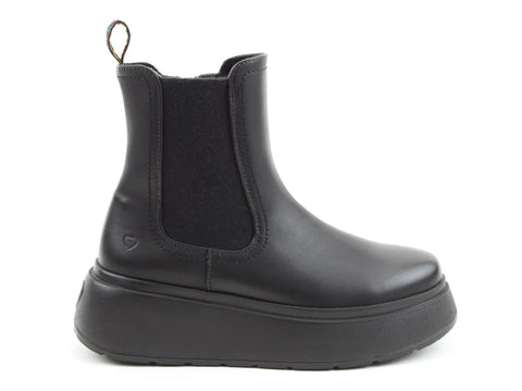 Heavenly Feet Nera Black Womens Casual Comfort Ankle Boots