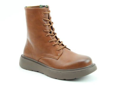 Heavenly Feet Fern Tan Womens Litesoles Casual Comfort Zip Up Ankle Boots