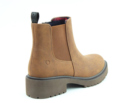 Heavenly Feet Pearce Brandy Womens Casual Comfort Ankle Boots