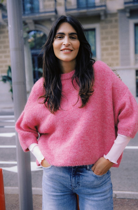 B.YOUNG BYOTIA JUMPER 20818397 PHLOX PINK