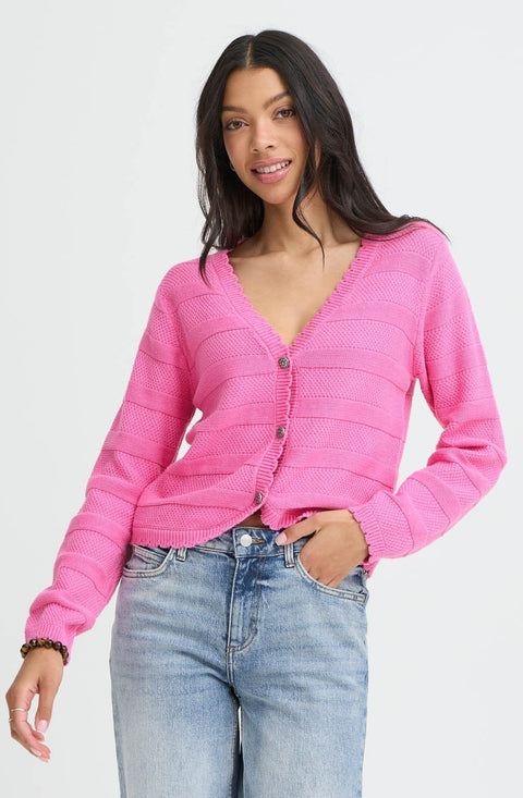 B.YOUNG BYMIKALA SHORT CARDIGAN 20818460 PHLOX PINK