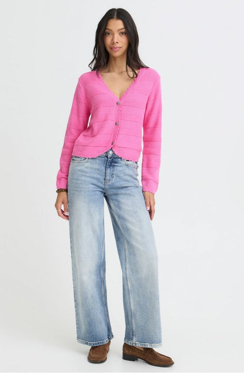 B.YOUNG BYMIKALA SHORT CARDIGAN 20818460 PHLOX PINK