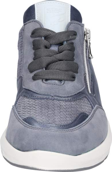 Waldlaufer 831004 501 524 M-Tonia Ausi Pearl Master Rea Jeans Sky Womens M Fitting Zip Up Lace Up H Fitting Leather Trainers