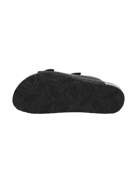 Plakton 180010 Beta Black Leather Womens Casual Stylish Open Toe Sandals