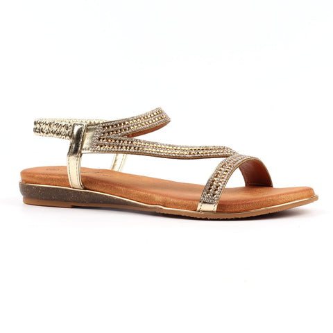 Lunar JLH321 Blaise II Gold Womens Comfortable Summer Sandals