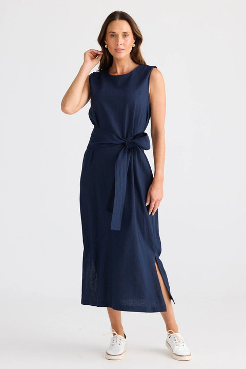 Brave + True Turning Point Dress Navy BT25374