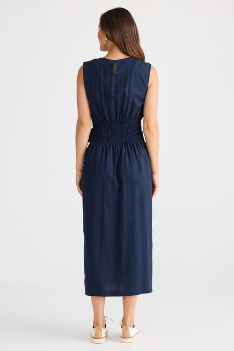 Brave + True Turning Point Dress Navy BT25374