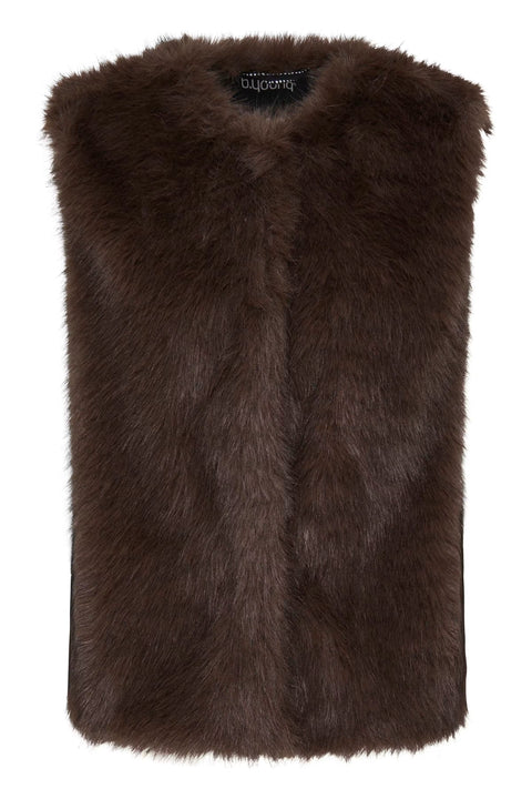 B.Young 20819098 Bycesille Waistcoat Java Melange - front