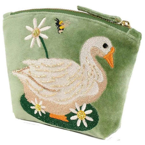 Powder Velvet Mini Pouch Garden Goose VMP37