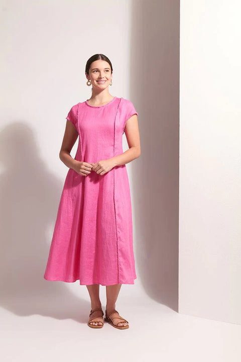 Foil 8241 Festival Event Dress Hot Pink