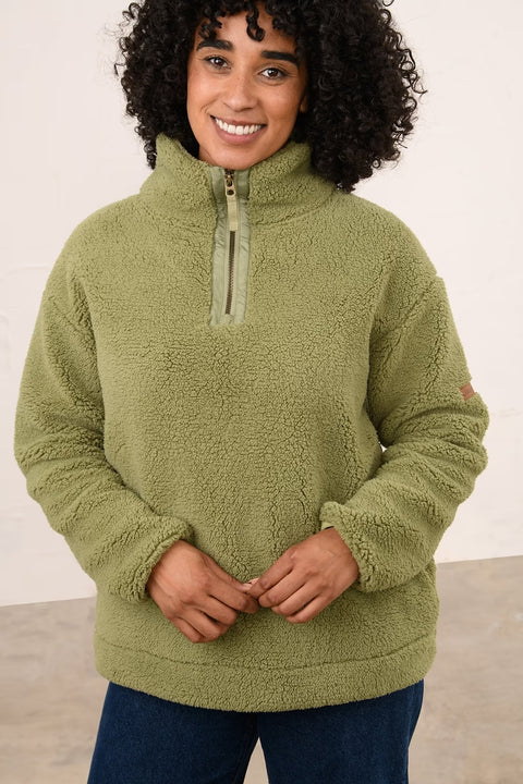 Lighthouse Womens Coast Moss Half Zip Fleece