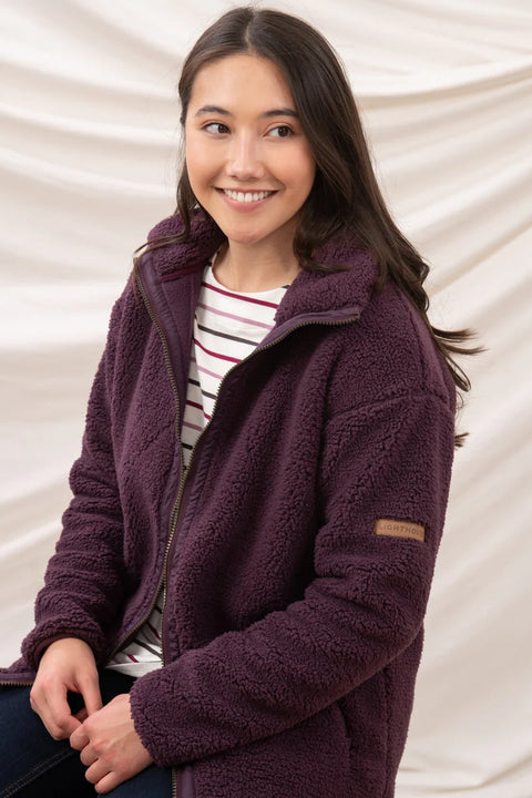 Lighthouse Ladies Full Zip Fleece Cranberry
