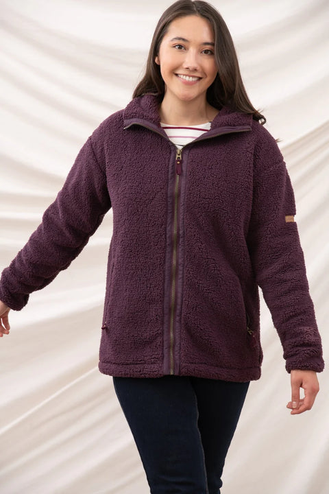Lighthouse Ladies Full Zip Fleece Cranberry