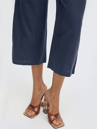 B.Young Byfalakka Crop Pants 20813083 Copenhagen Night Navy