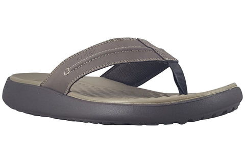 Crocs Yukon Vista II LiteRide Flip Espresso Mens Light Easy to Wear Flip Flops