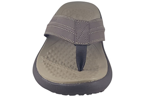 Crocs Yukon Vista II LiteRide Flip Espresso Mens Light Easy to Wear Flip Flops