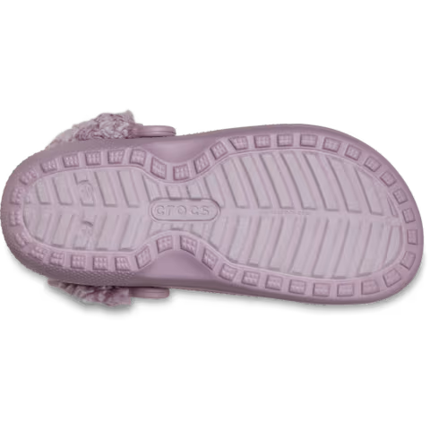 Crocs Classic Fleece Lined Clog Dusty Lilac Unisex Croslite Casual Slip On Shoes Lightweight Beach Slip On Clogs