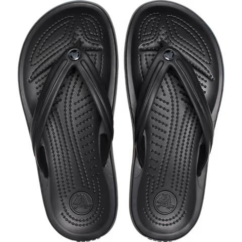 Crocs Crocband Flip Black/Slate Grey Unisex Mens Womens Light Easy to Wear Flip Flops