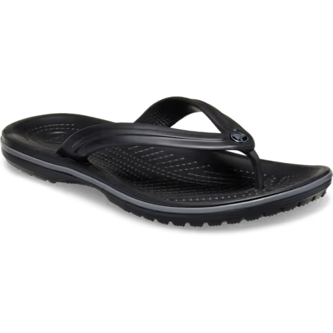 Crocs Crocband Flip Black/Slate Grey Unisex Mens Womens Light Easy to Wear Flip Flops