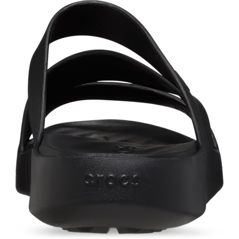 Crocs Getaway Strappy Black Womens Lightweight Soft Flexible Easy to Wear Sandals