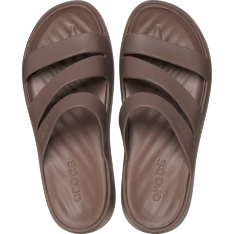 Crocs Getaway Strappy Truffle Womens Lightweight Soft Flexible Easy to Wear Sandals