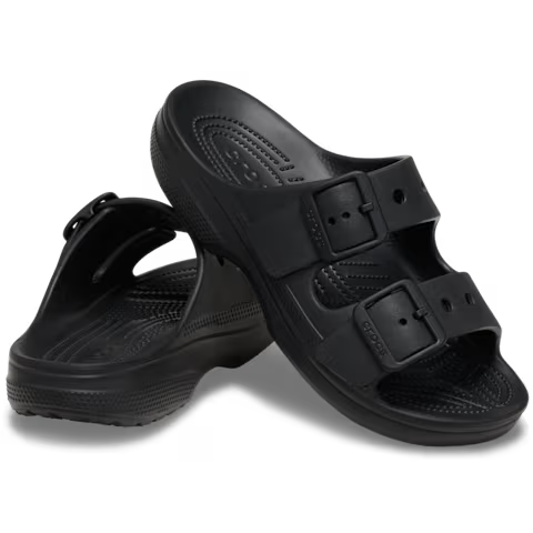Crocs Saturday Sandal Black Womens Lightweight Soft Flexible Easy to Wear Sandals
