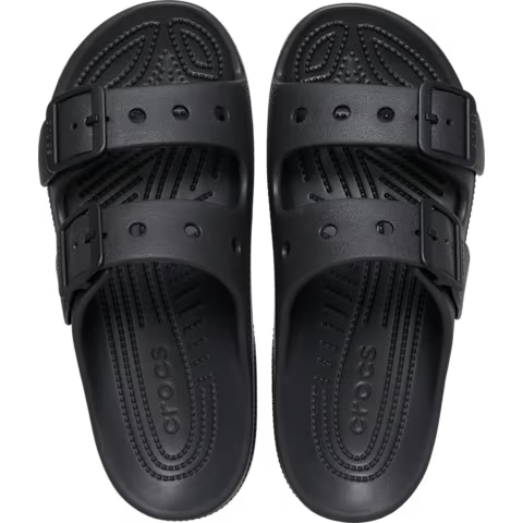 Crocs Saturday Sandal Black Womens Lightweight Soft Flexible Easy to Wear Sandals