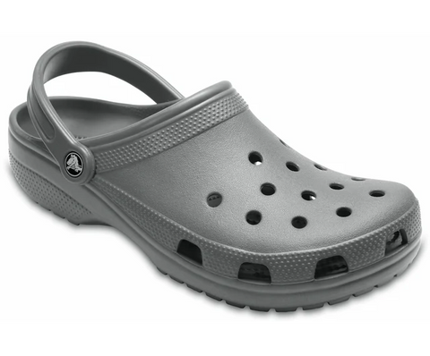 Crocs Classic Clog Slate Grey Unisex Croslite Casual Slip On Shoes Lightweight Beach