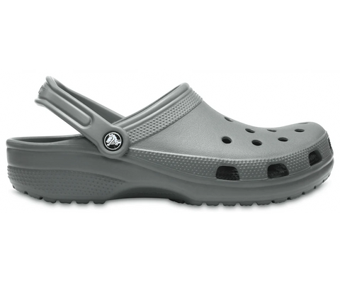 Crocs Classic Clog Slate Grey Unisex Croslite Casual Slip On Shoes Lightweight Beach
