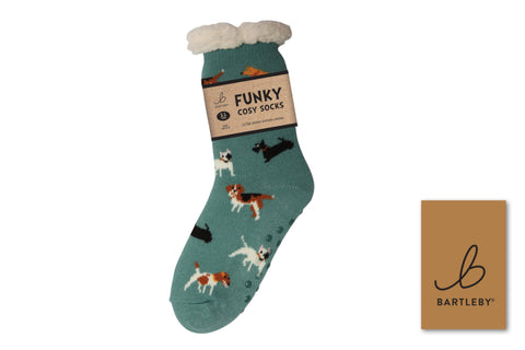 Bartleby Doggy Divas Womens Sherpa Socks
