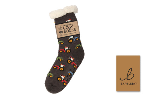 Bartleby Modern Tractor Mens Sherpa Socks
