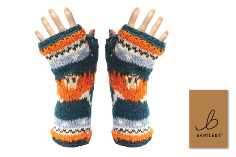 Bartleby Highland Cow Unisex Wool Handwarmer Sherpa Lined