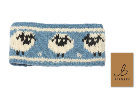 Bartleby Sheep Unisex Wool Headband Sherpa Lined