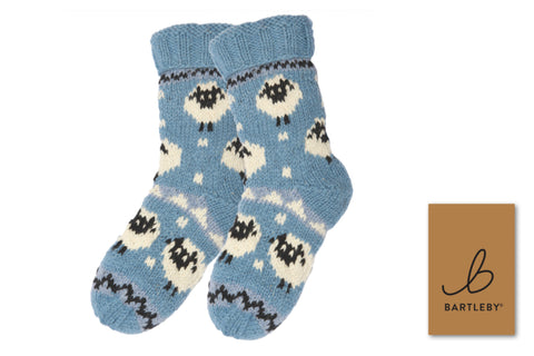 Bartleby Sheep Unisex Long Wool Knit Socks