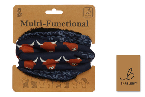 Bartleby Highland Cow Funky Neck Warmer
