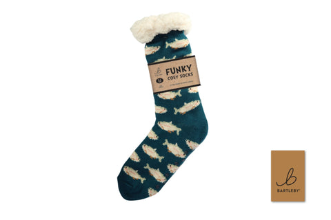 Bartleby Country Fishing Mens Sherpa Socks