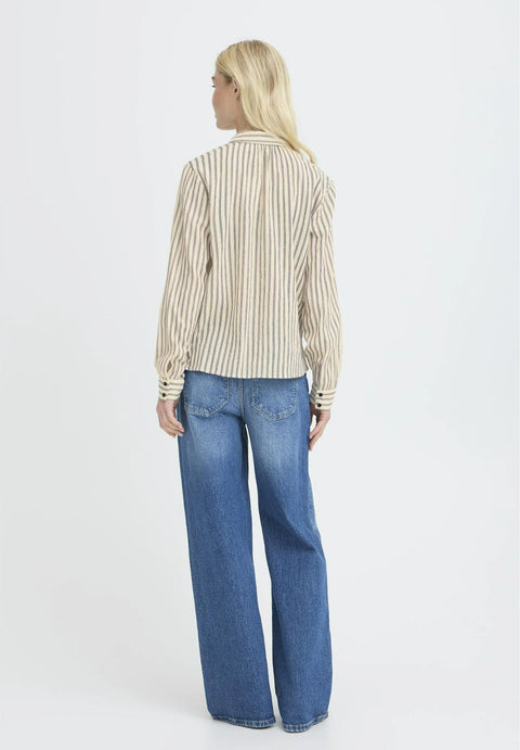 B.YOUNG BYGABY LS SHIRT 20818448 MEDIEVAL BLUE
