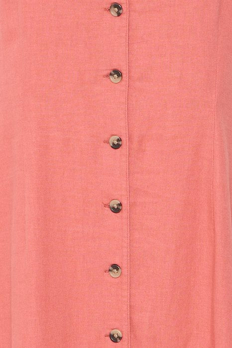 B.Young 20816615 Byfalakka Button Dress Light Mahogany