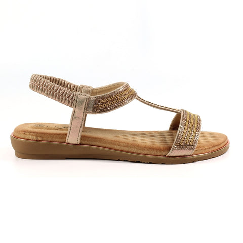 Lunar JLH218 Esta Rose Gold Womens Sandals