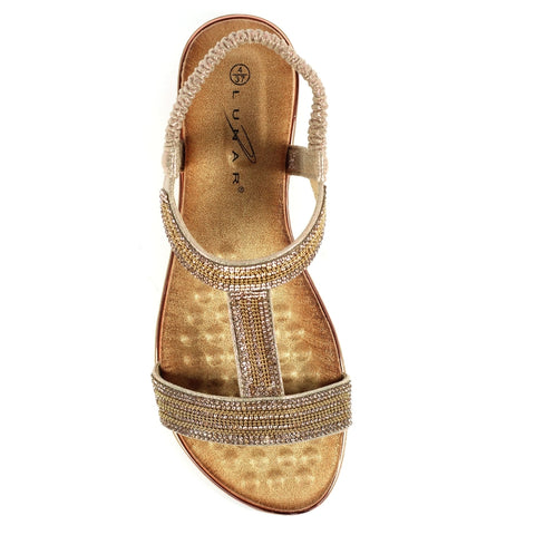 Lunar JLH218 Esta Rose Gold Womens Sandals