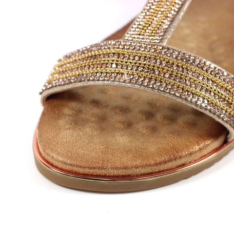 Lunar JLH218 Esta Rose Gold Womens Sandals