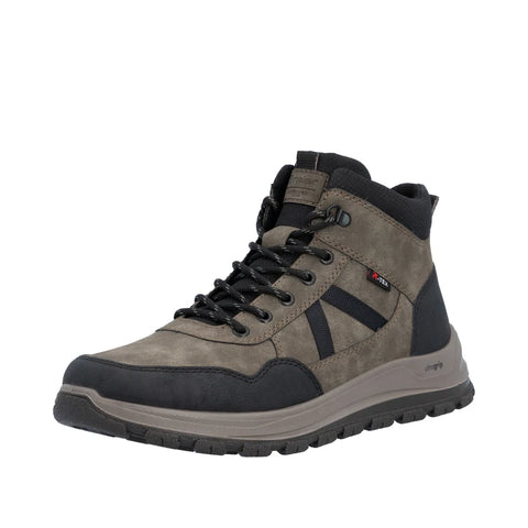 Rieker B8120-25 Brown Mens Water Resistant Casual Comfort Ankle Boots