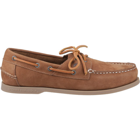 Sperry Tacoma Tan Mens Leather Boat Shoes
