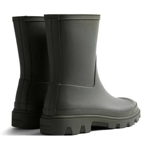 Hunter Downpour Short Dark Olive Womens Wellington Boots