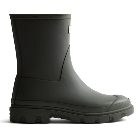 Hunter Downpour Short Dark Olive Womens Wellington Boots